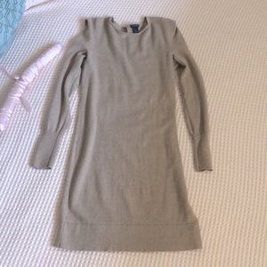 CLUB MONACO Light Wool SweaterDress Nude Desert Tan Beige